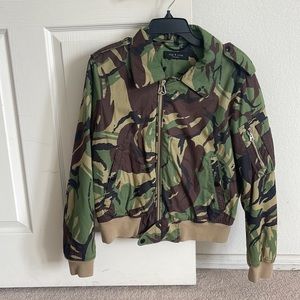 RAG AND BONE CAMO BOMBER JACKET